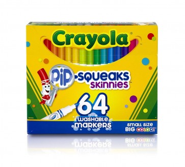 Crayola Pip-Squeaks Skinnies Markers 64 Pack