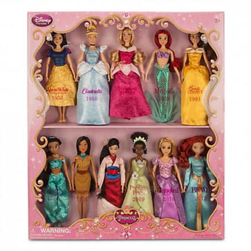 disney princess doll set gift set