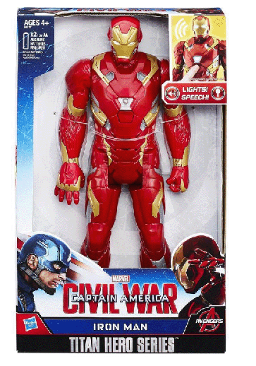 Iron Man Titan Hero Series Figure with Lights & Sound 