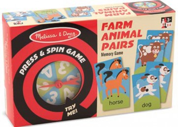 melissa & doug Farm Animal memory game