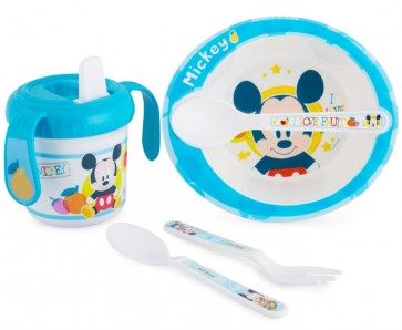 disney baby mickey mouse mealtime set