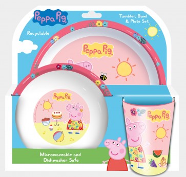 Peppa Pig Kids Feeding mealtime Set