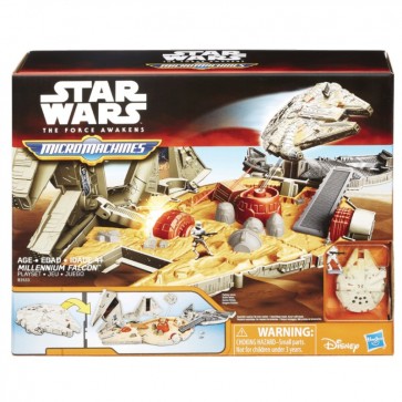 Star Wars The Force Awakens MicroMachines Millenium Falcon Playset