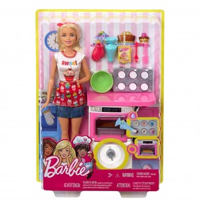 Barbie doll Baking Playset