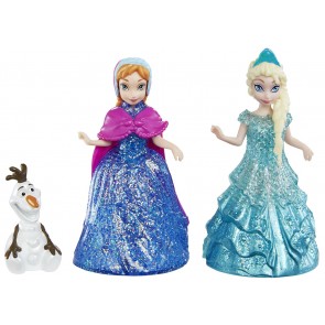 Disney Frozen Princess Elsa Anna Olaf Mini Dolls Set  