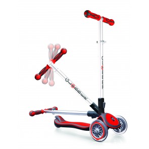 globber three heel scooter red fold up