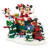 Santa Mickey Mouse and Friends on Train Figure Christmas