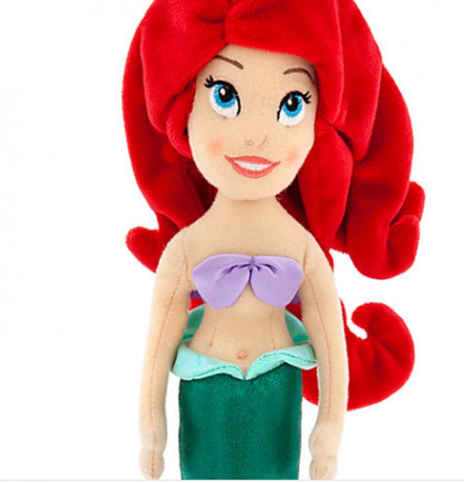 Disney Princess Ariel The Little Mermaid Mini Bean Bag Plush Toy Doll 30 CM