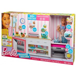 barbie ultimate kitchen toy set